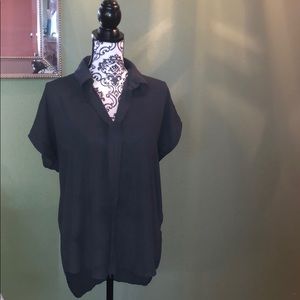 Gunmetal grey blouse